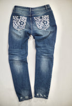 Load image into Gallery viewer, “Calligraphy” slim tapered denim
