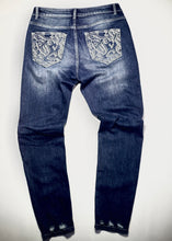 Load image into Gallery viewer, “Calligraphy” slim tapered denim
